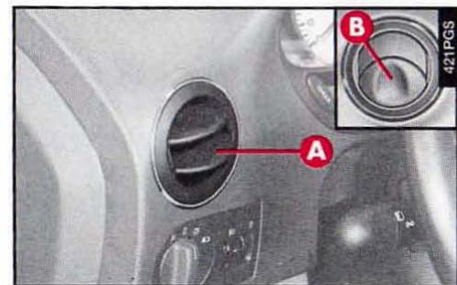 ALFA ROMEO 166 - BOUCHES D'AERATION ORIENTABLES ET REGLABLES (fig. 88-89-90) - 1