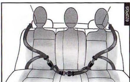 ALFA ROMEO 166 - CEINTURE CENTRALE ARRIERE DE TYPE ABDOMINAL (fig. 53) - 1