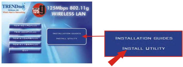 TRENDNET TEW-401PCPLUS - Installation de l'utilitaire de configuration sans fil - 1
