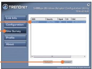 TRENDNET TEW-424UBK - Configuration sans fil - 2