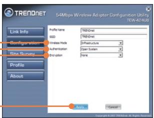 TRENDNET TEW-424UBK - Configuration sans fil - 3
