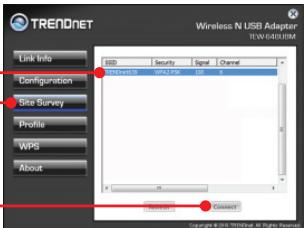 TRENDNET TEW-648UBM - Utilisation de l'adaptateur sans fil - 2