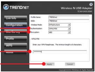 TRENDNET TEW-648UBM - Utilisation de l'adaptateur sans fil - 3