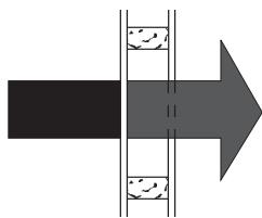 LOGISTY LF2302F - Influence d'un obstacle sur la transmission radio - 1