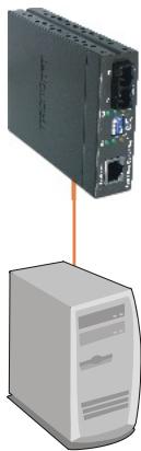 TRENDNET TFC-210S20D3 - Installation d'un convertisseur fibre sur un PC - 1
