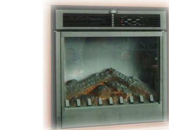 PUR LINE CHE18B-JW4 - Cheminée avec option à Insert chauffage électrique à convection ou à Insert Bio Ethanol - 2