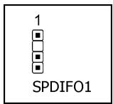 ABIT AX78 - S/PDIF Output Connection Header - 2