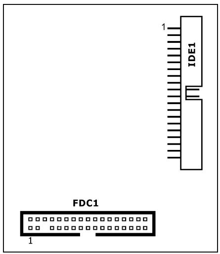 ABIT AX78 - Floppy and IDE Disk Drive Connectors - 2