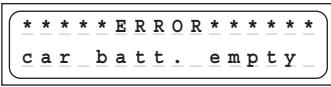 GRAUPNER ULTRAMAT 12 - Error messages and warnings - 1