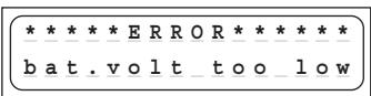 GRAUPNER ULTRAMAT 12 - Error messages and warnings - 6