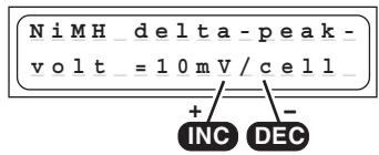 GRAUPNER ULTRAMAT 12 - Ni-MH-Delta-Peak (- Peak) trigger voltage - 1