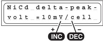 GRAUPNER ULTRAMAT 12 - NiCd-Delta-Peak (- Peak) trigger voltage - 1
