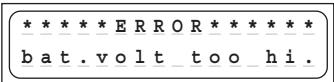 GRAUPNER ULTRAMAT 12 - Error messages and warnings - 5