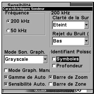 EAGLE SEAFINDER 320DF - Fish LD™ (Symboles poissons &amp; Profondeur des cibles) - 1