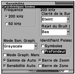 EAGLE SEAFINDER 320DF - Profondeur du poisson (FishTrack™) - 1