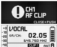 AKG DSR 700 - Zustandsanzeigen nach Dringlichkeitsstufe: - 2