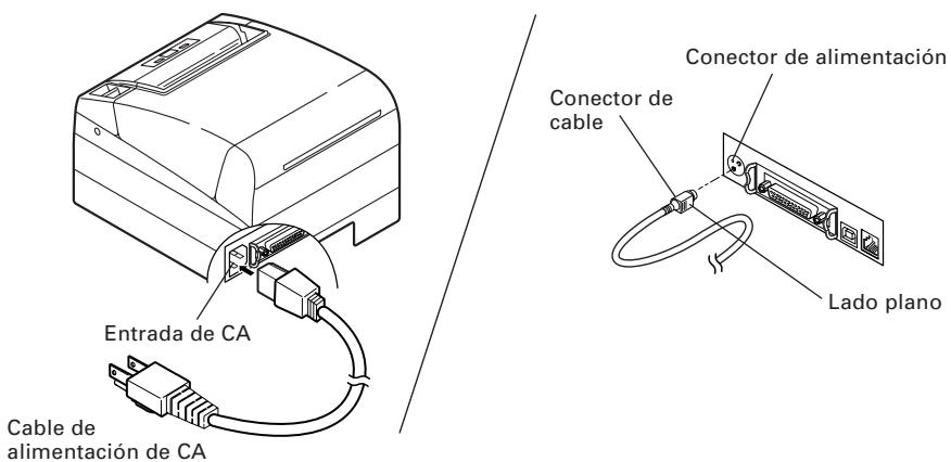 CITIZEN CT-S4000DCL - Conexión del Cable de Alimentación de CA - 1