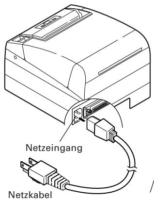 CITIZEN CT-S4000DCL - Anschlieben des Netzkabels - 1