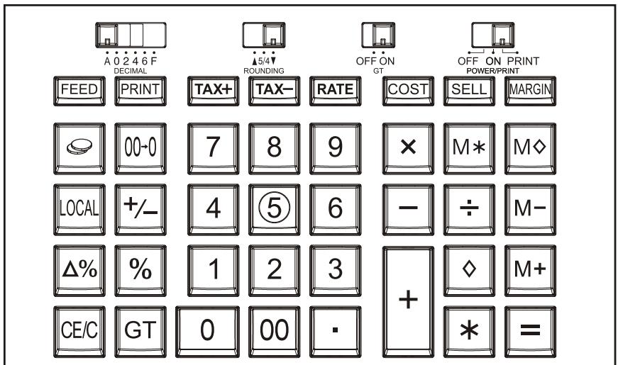 CITIZEN CX-185N - DESCRIPTION DES TOUCHES ET COMMUTATEURS - 1
