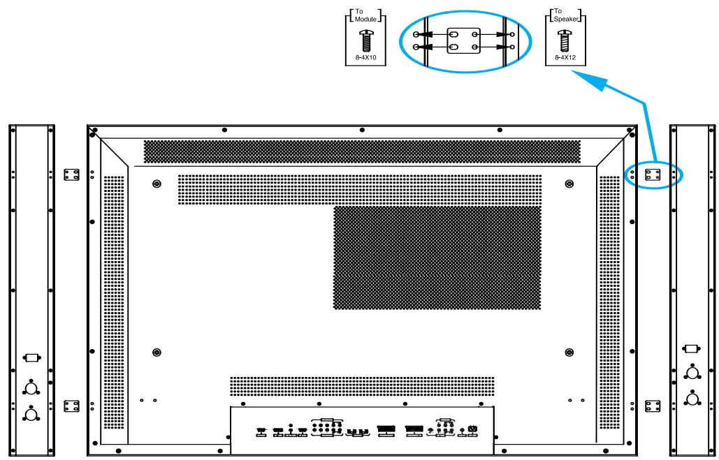 INFOCUS TD40 PAL - Installation des haut-parleurs (en option) - 1