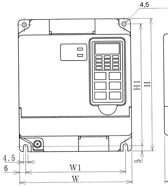 OMRON SYSDRIVE 3G3EV - 3-1-1 Dimensions de montage (mm) - 3