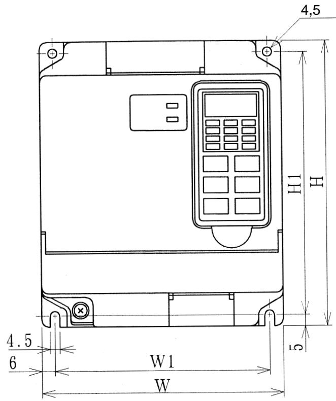 OMRON SYSDRIVE 3G3EV - 3-1-1 Dimensions de montage (mm) - 4