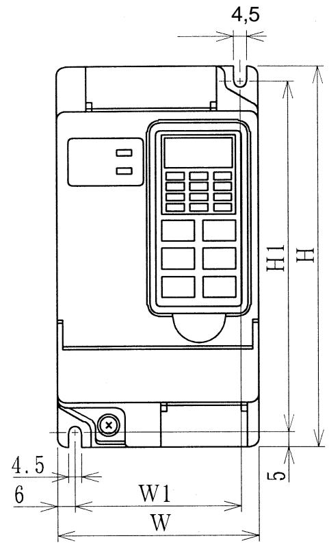 OMRON SYSDRIVE 3G3EV - 3-1-1 Dimensions de montage (mm) - 1