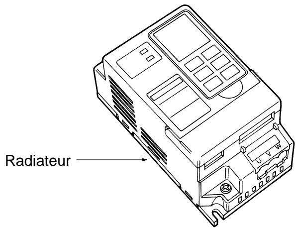 OMRON SYSDRIVE 3G3EV - Maintien du radiateur lors des manipulations - 1