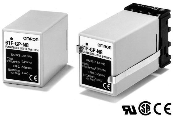 OMRON 61F-GP-N8 - Contrôleurs de niveau enfichables compacts pour le contrôle de niveau de matériaux conducteurs (liquides et solides), en 1 ou 2 points - 1
