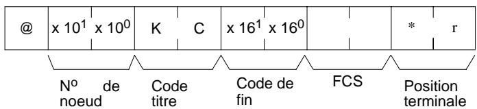OMRON CQM1 - Format de réponse - 1