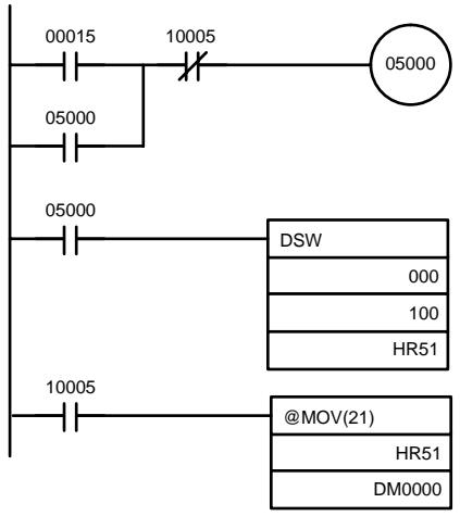 OMRON CQM1 - Exemple d'application - 1