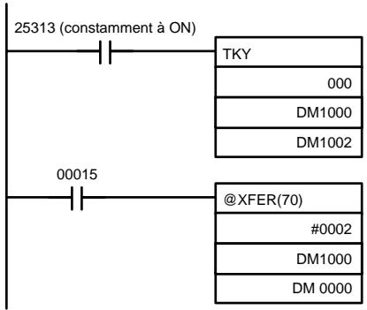 OMRON CQM1 - Exemple d'application - 1