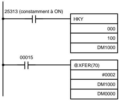 OMRON CQM1 - Exemple d'application - 1
