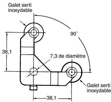OMRON D4A-N - Leviers (pour fins de course à levier à galet) - 1