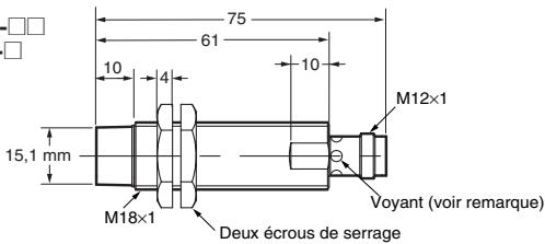 OMRON E2AX - Modèle de connecteur M12 (non blindés) - 12