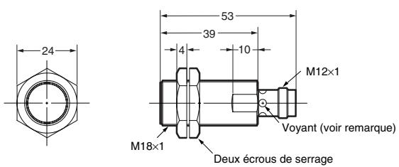 OMRON E2AX - Modèle de connecteur M12 (non blindés) - 2