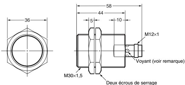OMRON E2AX - Modèle de connecteur M12 (non blindés) - 4
