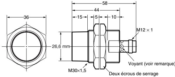 OMRON E2AX - Modèle de connecteur M12 (non blindés) - 5