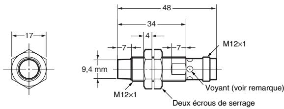 OMRON E2AX - Modèle de connecteur M12 (non blindés) - 1