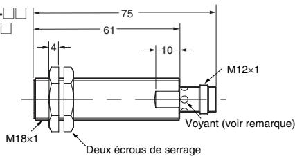 OMRON E2AX - Modèle de connecteur M12 (non blindés) - 10