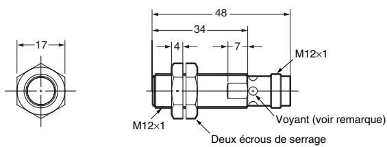 OMRON E2AX - Modèles c.c. à 3 fils - 1