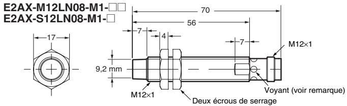OMRON E2AX - Modèle de connecteur M12 (non blindés) - 8