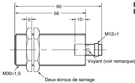 OMRON E2AX - Modèle de connecteur M12 (non blindés) - 14