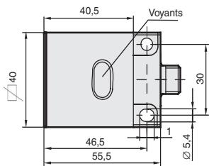 OMRON E2Q4 - Dimensions (en mm) - 2