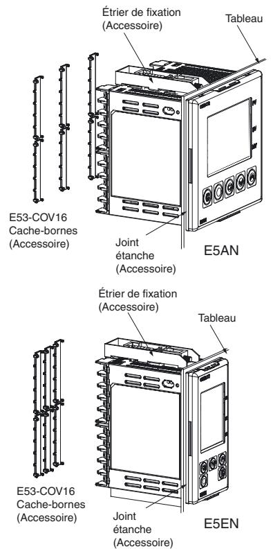 OMRON E5AN - Fixation sur un panneau - 1