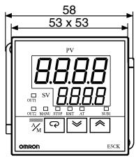 OMRON E5CK - Dimensions - 1