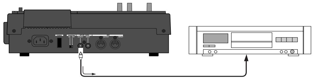 FOSTEX VF80 - Transfert numérique des signaux de sortie stéréo du VF80 dans un appareil numérique externe - 1