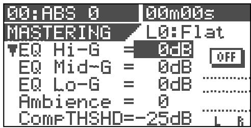 FOSTEX VF80 - Pressez le bouton [MASTERING]. - 1
