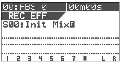 FOSTEX VF80 - Pressez le bouton [BOUNCE/REC EFF] en tenant enfoncé le bouton [SHIFT]. - 1