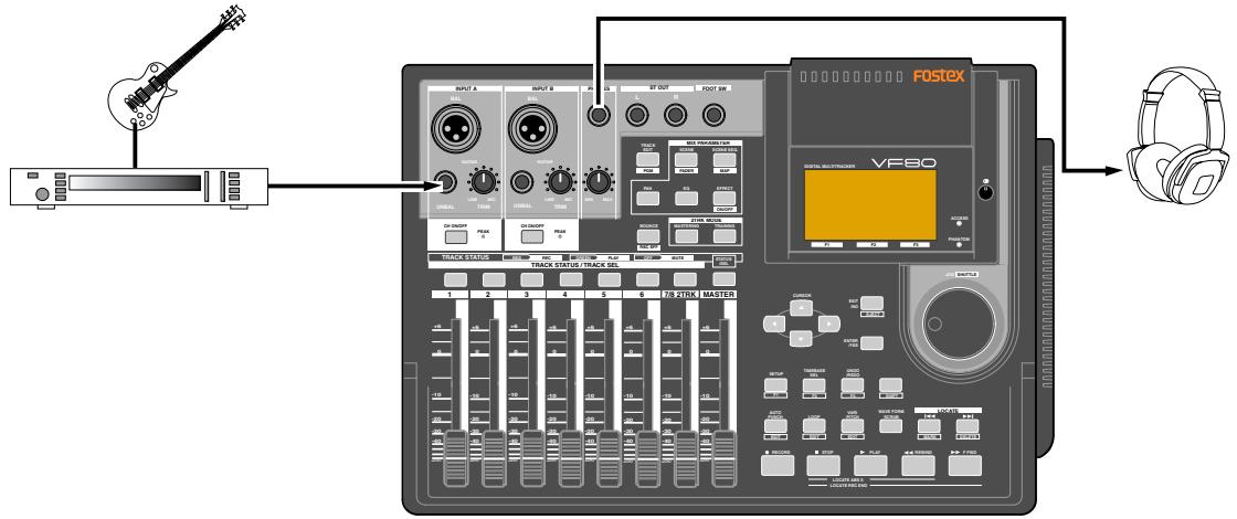 FOSTEX VF80 - Emploi de l'effet par insertion - 3